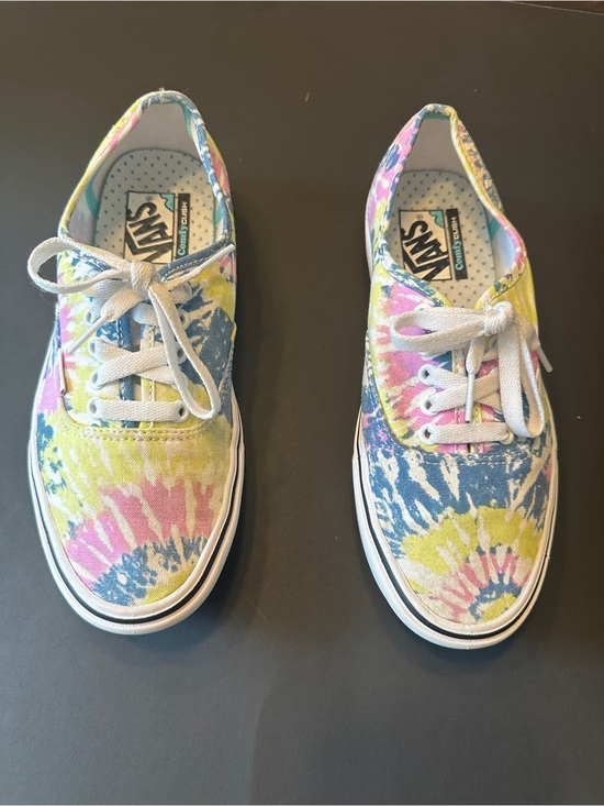 Vans Shoes - Vans Tie-Dye Canvas Sneakers in Pink, Blue & Yellow